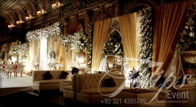 Grand Walima Stage Decoration Setup Planner in Lahore Pakistan 19